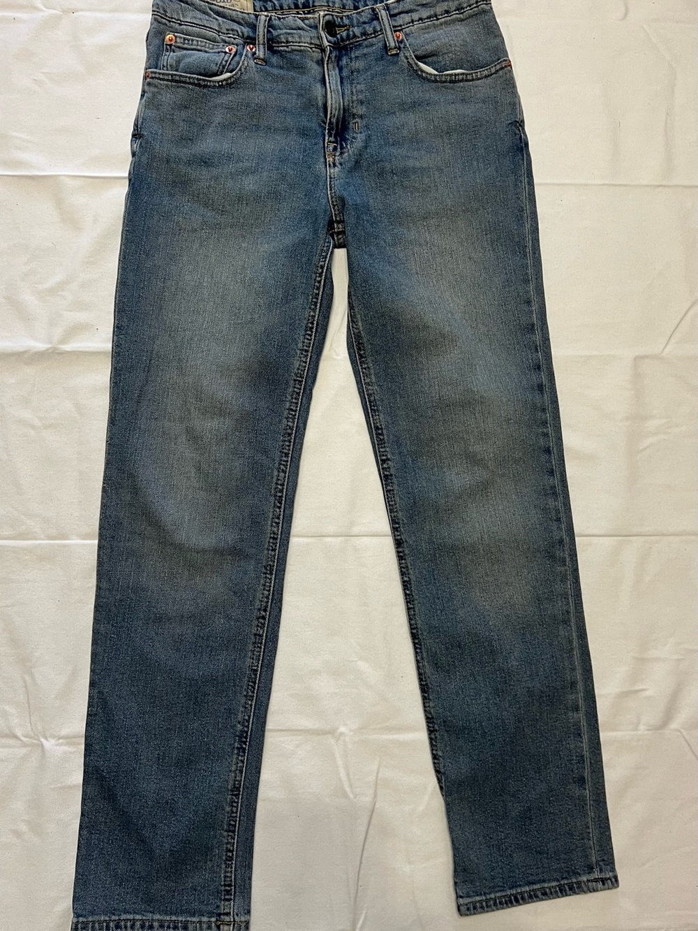 Polo Ralph Lauren Boys Jeans Size 16 Medium Wash Straight Leg Distressed Denim